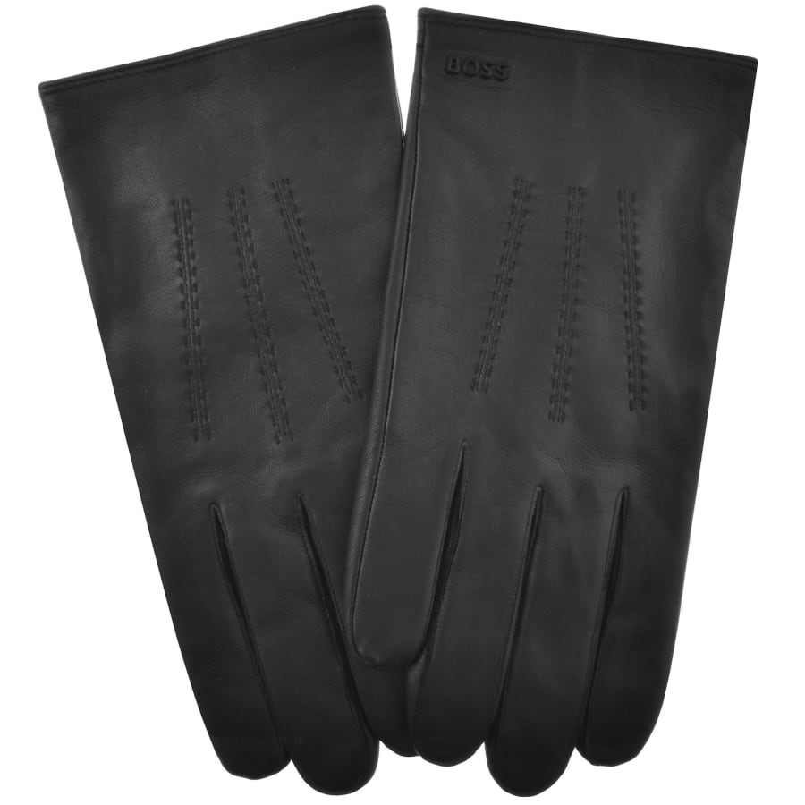 BOSS Hainz ME Leather Gloves Black